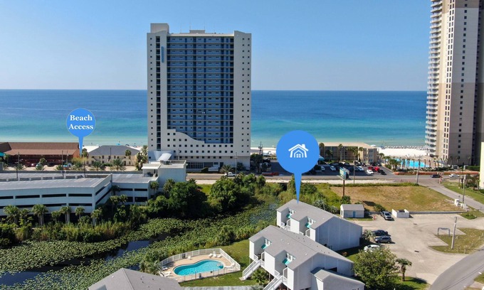 El Centro Beach Condominio | Short Walk to the Shore, 2-Story Beach Condo, Community Swimming Pool, Beach Vibes at Lullwater 437