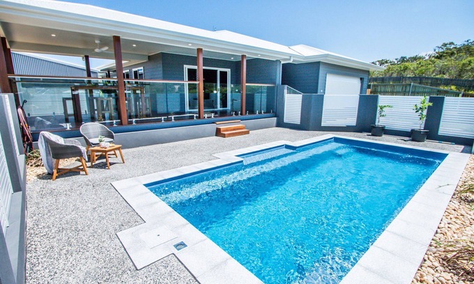 Agnes Water Casa | SILVER SANDS - air conditioned property with pool & under cover boat parking