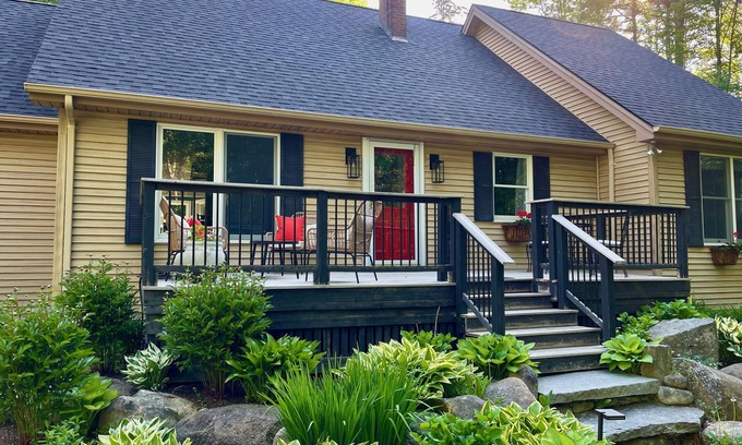 Camden Casa | Simply perfect home for Maine adventure; equally close to the harbor & the lake