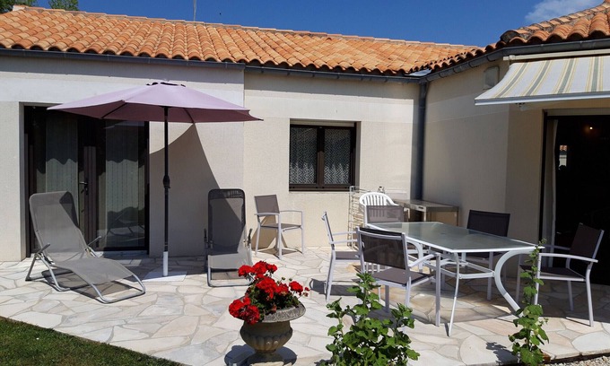 Quartier de l'Hippodrome Casa | Casa de una planta 4 pers, jardín, BBQ, WIFI, mascotas OK - Châtelaillon-Plage
