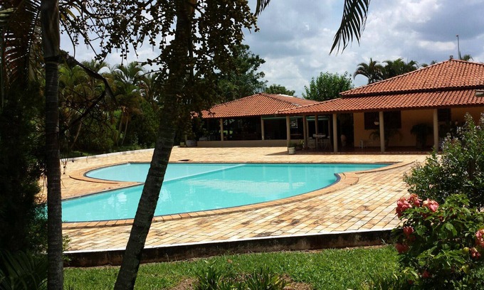 Santo Antonio de Posse Casa | Sitio para el ocio y el descanso: maravillosa piscina, barbacoa y lagos
