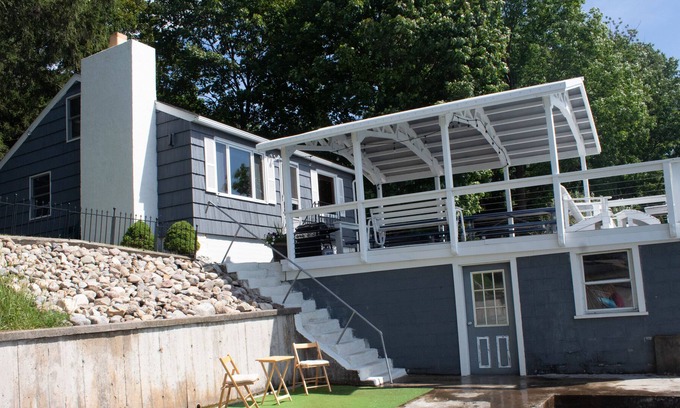 Skaneateles Cabaña | Cottage directa frente al agua-Acogedor Con altillo-Excelente, bien situado