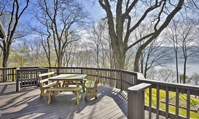 Homer Casa | ¡NUEVO! Waterfront Skaneateles Lake Inicio w / Beach!