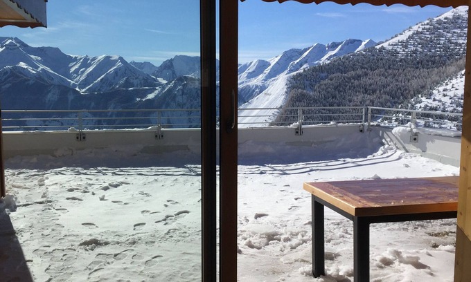 Viel-Alpe Apartamento | Ski-in ski-out, garaje, vista de 180 °, funcional, renovado en 2016, tranquilo ...