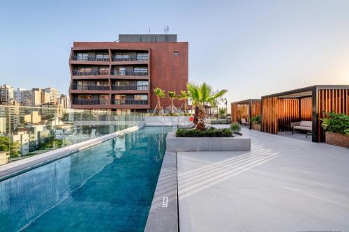 Rio Branco Apartamento | Skyline Porto Alegre - Apartamento mobiliado com Wi-Fi e academia no condomínio