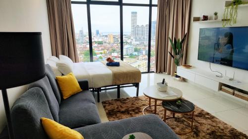 George Town Apartamento | SkyPool 2BR 9pax Premium Suite@Beacon @Georgetown @Penang