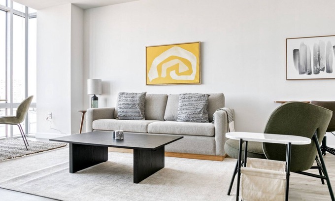 Cambridgeport Apartamento | Sleek Cambridge 1BR w/ Gym & W/D, close to Central Square, by Blueground