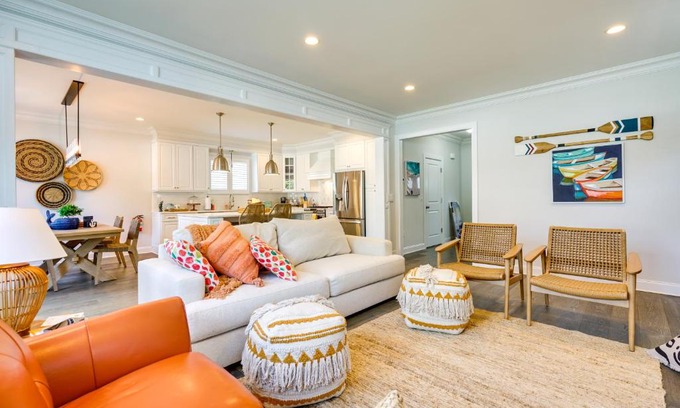 Long Branch Casa | Sleek Long Branch Vacation Rental with Pool and Patio!