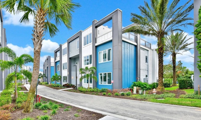 Reunion Hotel | Spacious Modern Condo with Pool Table, Rooftop Terrace and Large Loft. Reunion Resort Water Park Access near Disney at Spectrum Resort Orlando by Rentyl - B27 #214
