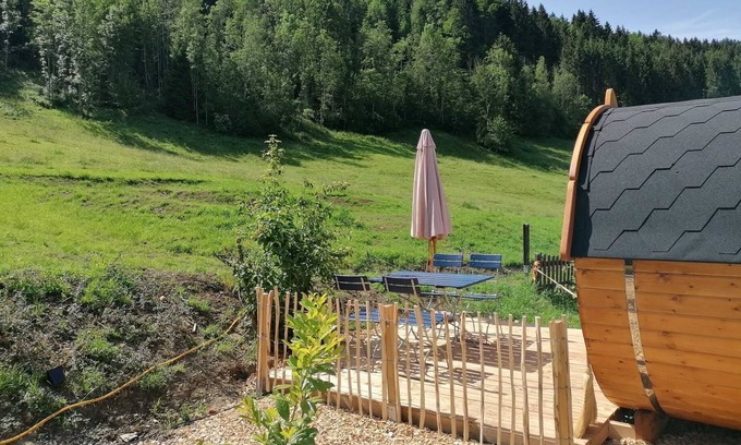 Oberstaufen Cabina | Sleeping barrel Wolpertinger Camping-Aach Oberstaufen