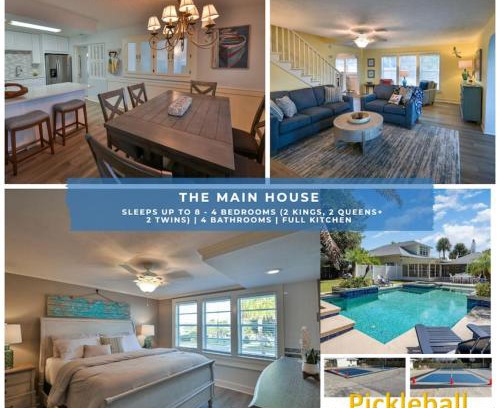 Varnum Park Casa | Sleeps 8 2King 1Queen 2twin Pool Pickleball Beach River