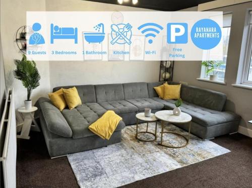 Olton Apartamento | Sleeps 8 3 BED Parking NEC JLR NIA Airport