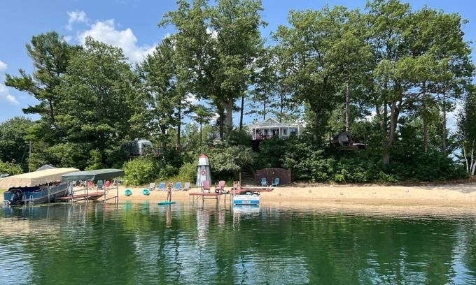 Traverse City Cabaña | Slice-of-Heaven TC Silver Lake Cottage Spa Retreat