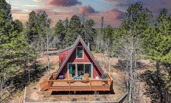 Divide Casa | Sloped Summit! Rustic A-Frame Cabin w Scenic Views