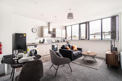 Wrexham Apartamento | Smart 1 Bed Apartment in Central Wrexham