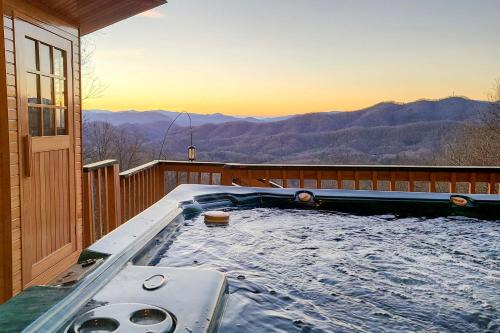 Bryson City Casa | Smoky Mountain Cabin with Hot Tub and Views!