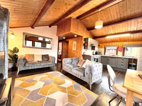 Llanybri Chalet De Esquí | Snowdrop 9 Hot Tub-Woodlandlodges-Pembrokeshire