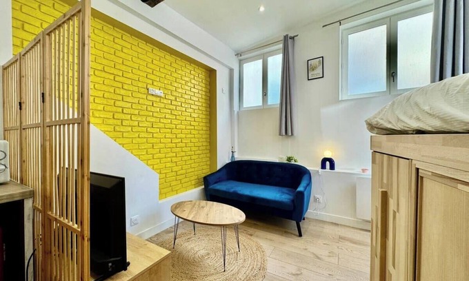 Gare-Jouvenet Apartamento | Sofia : Studio confortable en RDC au coeur de la ville de Rouen.
