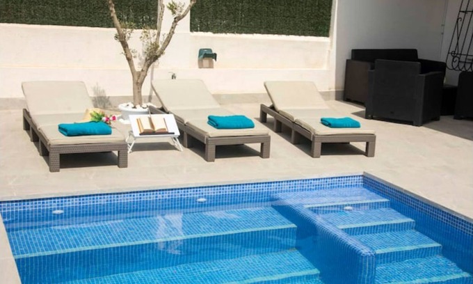 Santiago de la Ribera Casa | CASA SOLEADA. Piscina climatizada y privada.
