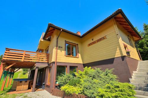 Rycerka Dolna Casa | Solna Chata-dom na wyłączność Grota solna, balia, sauna, basen