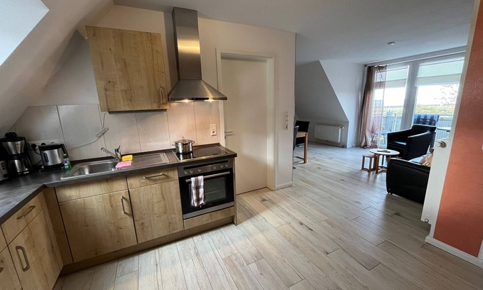 Baltrum Apartamento | Sonnige Fewo auf Baltrum - Meeresblick Nach Allen Seiten, Strandnah