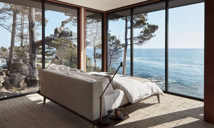 Timber Cove Casa | OnTheRocks Arquitectónico Urbanización privada Espectaculares vistas al mar Spa Sauna