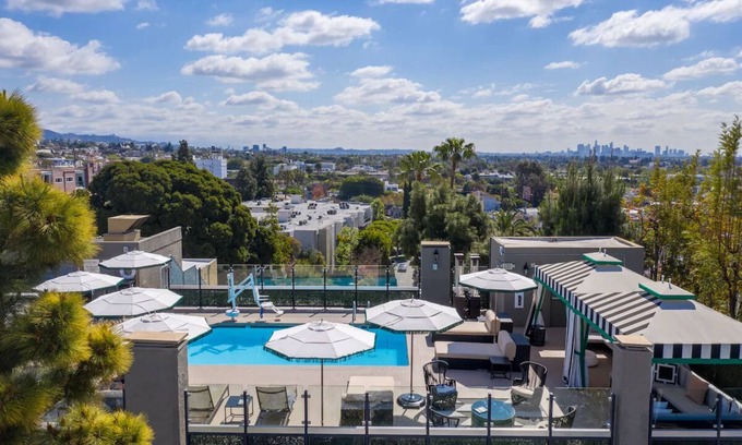 Norma Triangle Hotel | Sophisticated Suites in LA! Two-units with Balcony! Rooftop Pool, Pet-friendly!