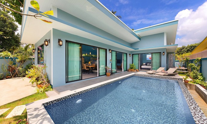 Thong Krut Villa | Paraíso del sur de Samui. Villa de 3 dormitorios con piscina privada. Baan Suaan Kluay Mai