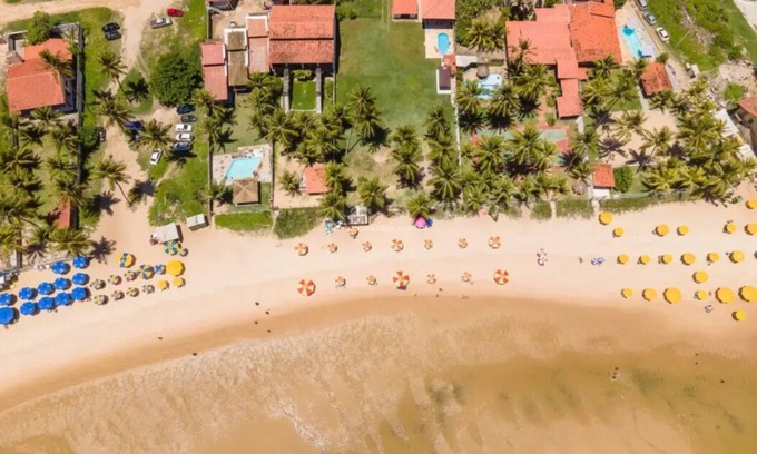 Santo Agostinho Casa | Space for weddings and events with a house on the sand at Enseada dos Corais beach
