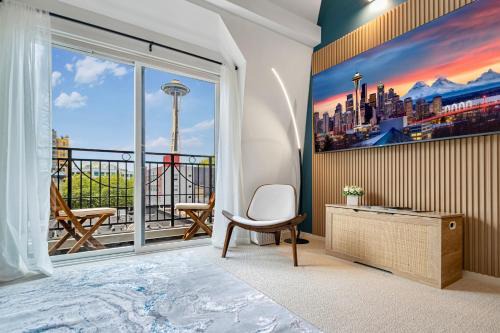 Belltown Apartamento | Space Needle Views from Living room & Walk to Everything