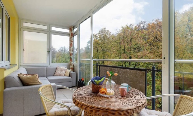 West Pomeranian Voivodeship Apartamento | Spacerowa 2 | Lemon and Wooden Apartment | Balcony