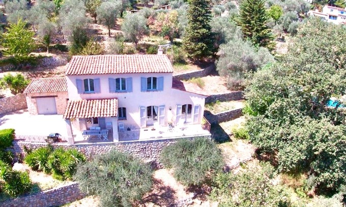Speracedes Casa | Spacieuse Villa vue mer Baie de Cannes et Iles de Lérins Calme Absolu