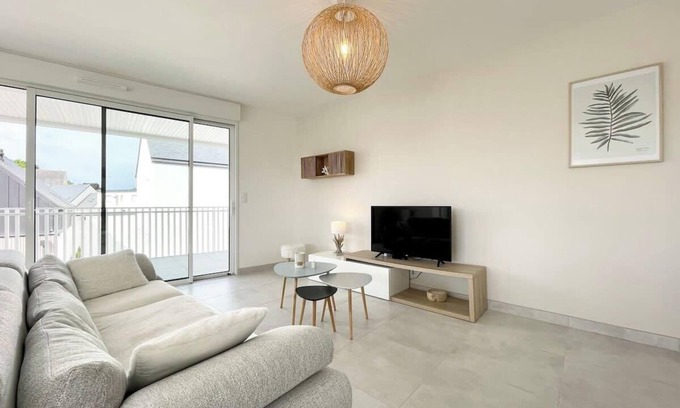 Larmor-Plage Apartamento | Spacieux appartement neuf de standing Hyper Cosy