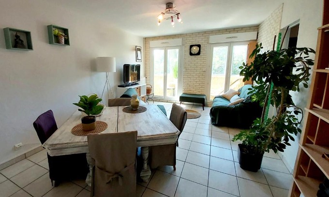 Blagnac Apartamento | :) Spacieux T4 AÉROPORT, ensoleillé, déco soignée