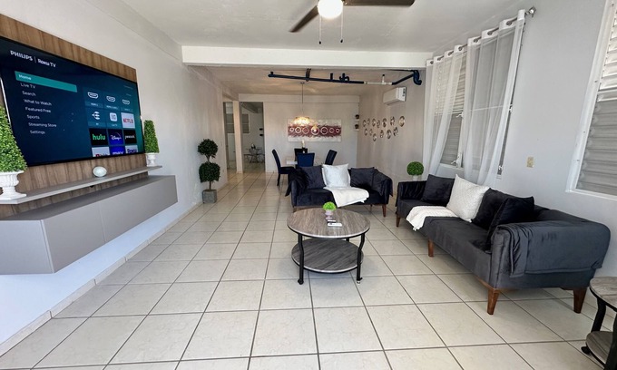 Cabo Rojo Apartamento | Spacious 3 bdr/2 bath apartment near Buye and La Mela, full A/C, WiFi, sleeps 8