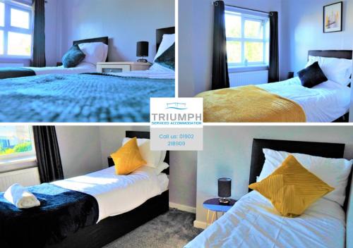 Willenhall Casa | Spacious 3 bed house, great for FAMILIES and CONTRACTORS, sleeps 5 plus FREE Parking - Triumph Serviced Accommodation Wolverhampton