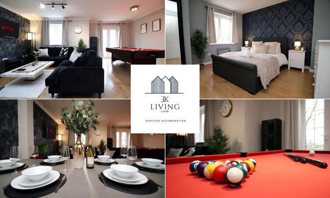 Grangetown Apartamento | Spacious 3 Bedroom Duplex Apartment On Cardiff Bay - Free Parking & WIFI By EKLIVING LUXE Short Lets & Serviced Accommodation