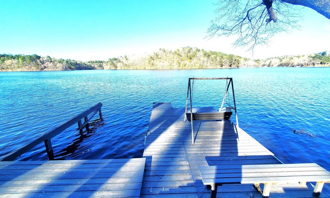 Jones Mills Casa | Spacious 4-bed, 3-bath home located on Lake Catherine with pool and boat dock