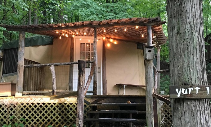 Trumansburg Cabina | ¡Yurta espaciosa y aireada para glamping con comodidad!