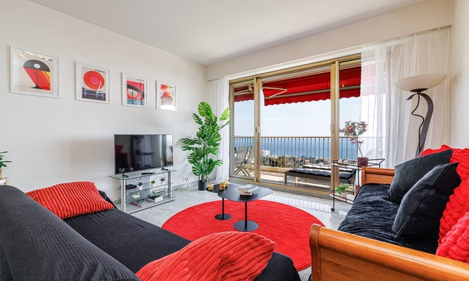 Saint Antoine Apartamento | Spacious apt 1 bedroom with terrace - Magnificent clear seaview