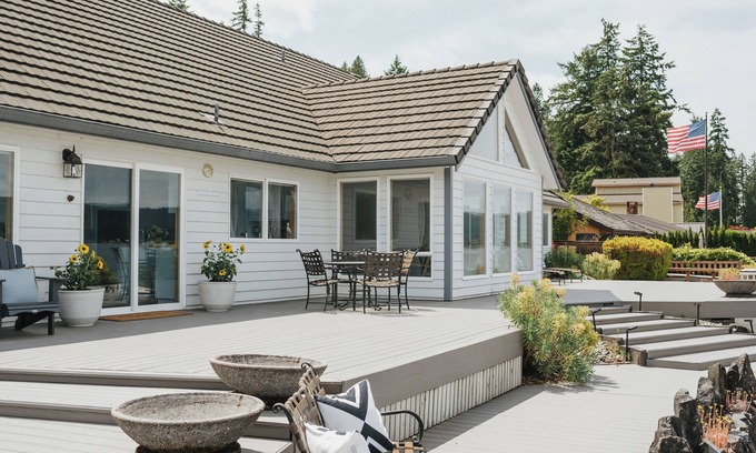 Belfair Casa | Gran casa frente a la playa en Hood Canal !!
