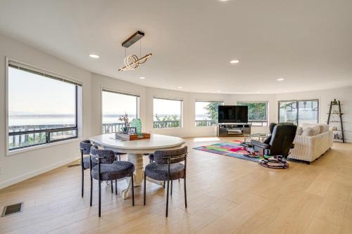 Camano Island Casa | Spacious Camano Home with Hot Tub and Water Views!