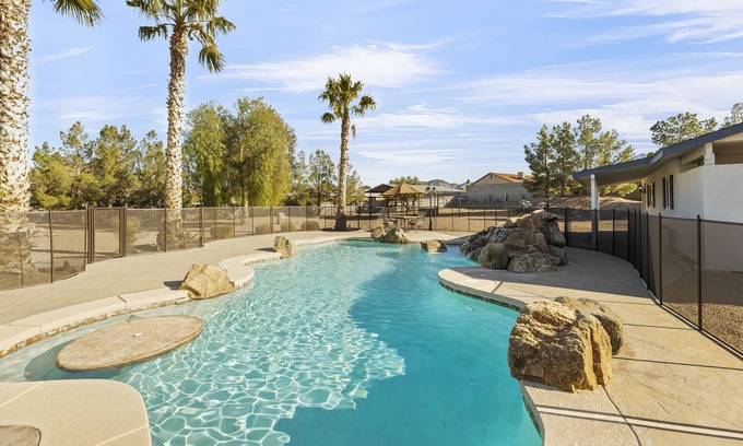 Mission Hills Casa | Spacious Desert Getaway! 5BR w/ Casita, Endless Yard/Patio, EV, Pool, Game Room