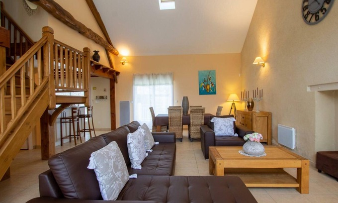 Saint-Germain-et-Mons Cabaña | Casa espaciosa con jardín cerrado y Wifi en Saint-Germain-et-Mons