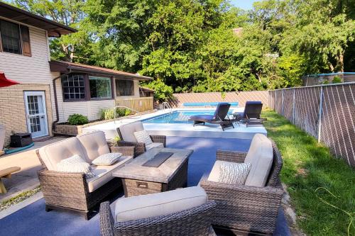 Michigan City Casa | Spacious Getaway with Heated Private Pool!