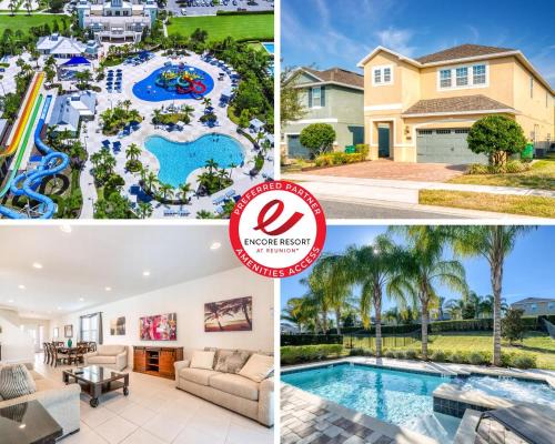 West Kissimmee Casa | Spacious Home With Private Pool And Hockey Table Near Disney With Waterpark & Resort Access At Encore Resort - 7501Mr