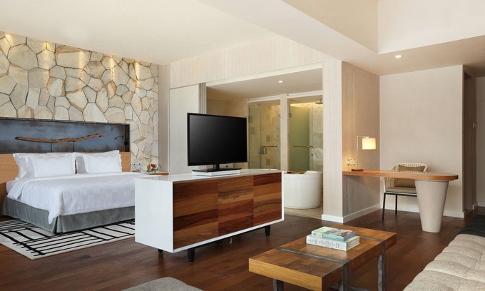 Central Seminyak Apartamento | Amplia y moderna suite con artículos gratuitos de minibar (T Sand Suite29)