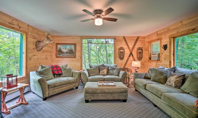 Athol Cabina | Spacious Mtn Cabin on 7 Private Acres in Athol!