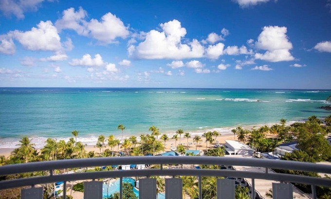 Isla Verde Hotel | Spacious Presidential Suite w/ Living Area and Balcony | Scenic Ocean View