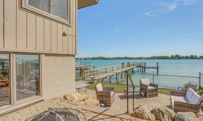 St. Clair Casa | Spacious Riverfront Home w/Dock in St Clair!